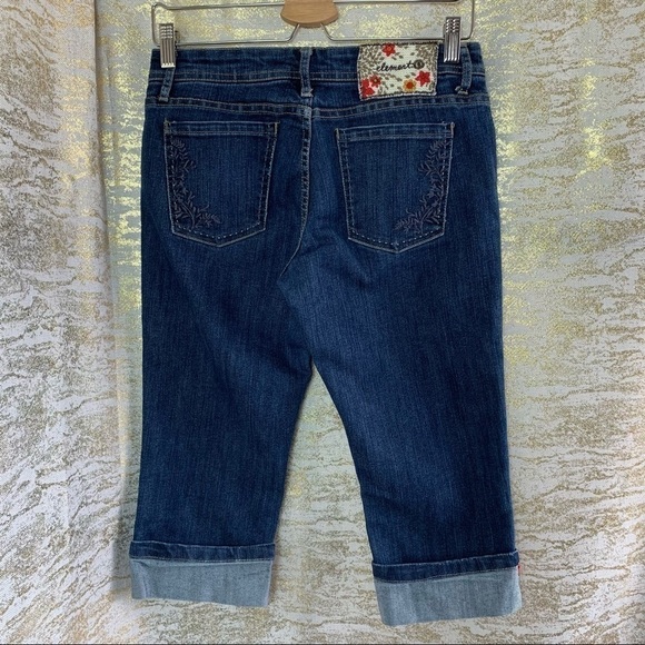 ELEMENT Denim Blue Wash Women’s Capris Jeans Size 7 - Picture 6 of 13